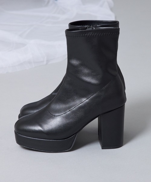 Mavie..7(メヴィセットゥ)の「【Mavie..7】ショートブーツ(ブーツ・レディース・ブラック系/ブラック・SMALL/MEDIUM/LARGE)」の13枚目の写真
