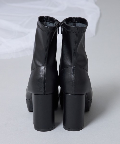 Mavie..7(メヴィセットゥ)の「【Mavie..7】ショートブーツ(ブーツ・レディース・ブラック系/ブラック・SMALL/MEDIUM/LARGE)」の14枚目の写真