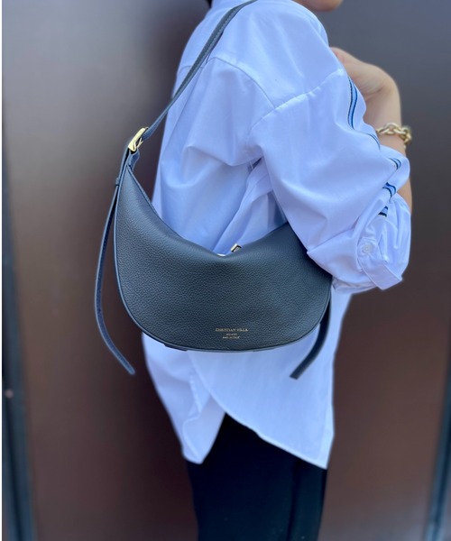 Scrap Book（スクラップブック）の「【CHRISTIAN VILLA】ムーンバッグ（ショルダーバッグ・レディース・グレー系その他/ホワイト・FREE）」の2枚目の写真