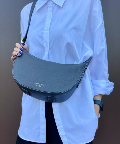 Scrap Book（スクラップブック）の「【CHRISTIAN VILLA】ムーンバッグ（ショルダーバッグ・レディース・グレー系その他/ホワイト・FREE）」の6枚目の写真