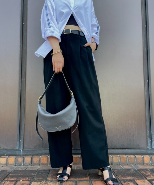 Scrap Book（スクラップブック）の「【CHRISTIAN VILLA】ムーンバッグ（ショルダーバッグ・レディース・グレー系その他/ホワイト・FREE）」の5枚目の写真