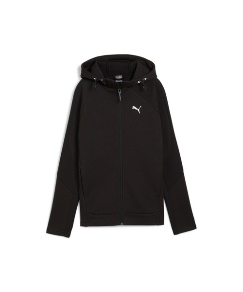 PUMA(プーマ)の「PUMA プーマ ウィメンズ エヴォストライプ フルジップ フーディー(パーカー・レディース・ライトグレー/ブラック・LARGE/SMALL/MEDIUM/X-LARGE)」の8枚目の写真