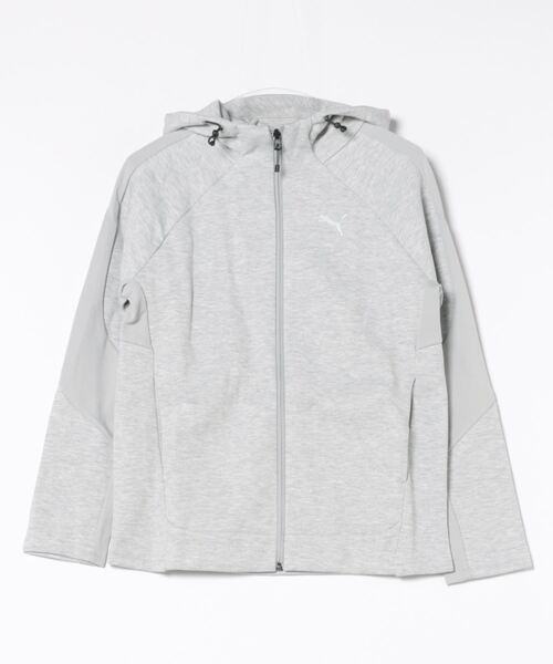 PUMA(プーマ)の「PUMA プーマ ウィメンズ エヴォストライプ フルジップ フーディー(パーカー・レディース・ライトグレー/ブラック・LARGE/SMALL/MEDIUM/X-LARGE)」の12枚目の写真