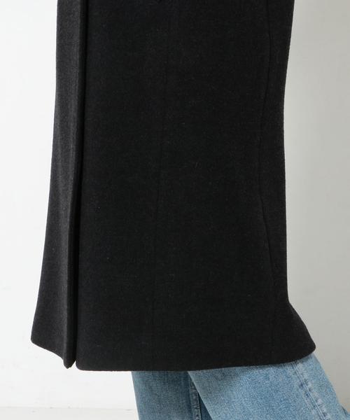 Another Edition（アナザーエディション）の「ソフトメルトンロングコート/ AEBC 　ソフトメルトン LONG CT（チェスターコート・レディース・ダークグレー・MEDIUM/SMALL）」の12枚目の写真