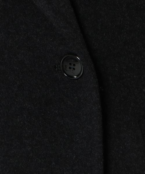Another Edition（アナザーエディション）の「ソフトメルトンロングコート/ AEBC 　ソフトメルトン LONG CT（チェスターコート・レディース・ダークグレー・MEDIUM/SMALL）」の13枚目の写真