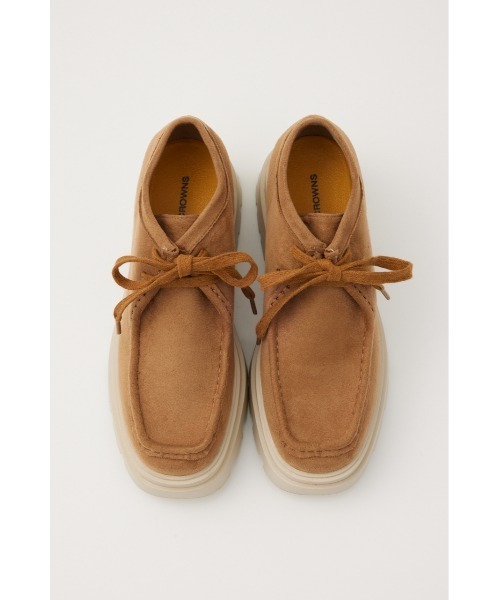 RODEO CROWNS WIDE BOWL（ロデオクラウンズワイドボウル）の「VOLUME SOLE F スエードシューズ（スニーカー・レディース・ブラック/ベージュ・MEDIUM/LARGE）」の10枚目の写真
