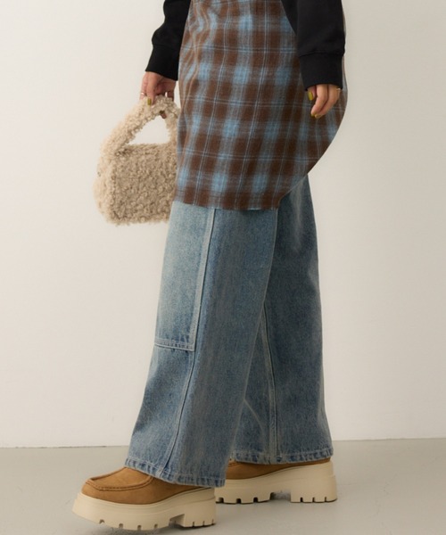 RODEO CROWNS WIDE BOWL（ロデオクラウンズワイドボウル）の「VOLUME SOLE F スエードシューズ（スニーカー・レディース・ブラック/ベージュ・MEDIUM/LARGE）」の19枚目の写真