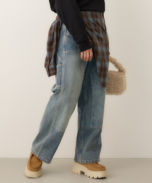 RODEO CROWNS WIDE BOWL（ロデオクラウンズワイドボウル）の「VOLUME SOLE F スエードシューズ（スニーカー・レディース・ブラック/ベージュ・MEDIUM/LARGE）」の20枚目の写真