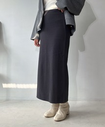AS KNOW AS plus | ◇らくちんリブナロー起毛スカート(スカート)