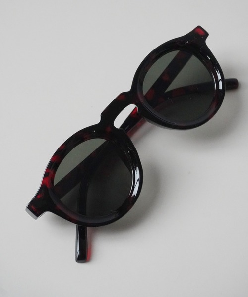 Port（ポート）の「【 antique andico / アンティーク アンディコ 】 レトロ 太フレーム カラーレンズ サングラス_（サングラス・レディース・ブラウン/グリーン・FREE）」の5枚目の写真