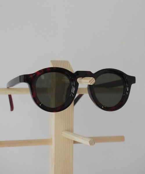 Port（ポート）の「【 antique andico / アンティーク アンディコ 】 レトロ 太フレーム カラーレンズ サングラス_（サングラス・レディース・ブラウン/グリーン・FREE）」の6枚目の写真