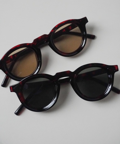 Port（ポート）の「【 antique andico / アンティーク アンディコ 】 レトロ 太フレーム カラーレンズ サングラス_（サングラス・レディース・ブラウン/グリーン・FREE）」の8枚目の写真