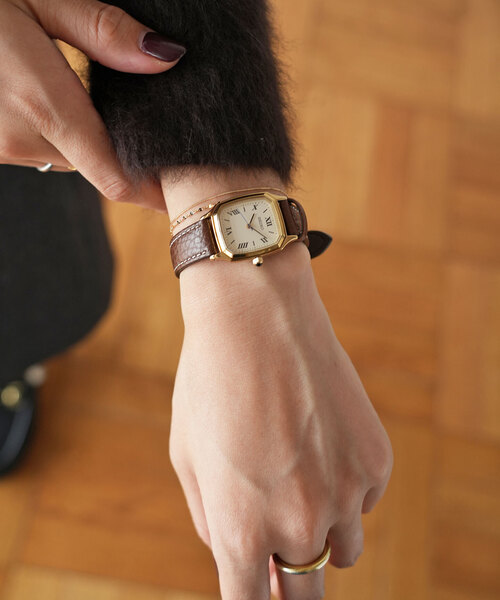 HIROB【SEIKO /セイコー】グレージュ/レザーベルト レディース時計 HIROB【SEIKO /セイコー】グレージュ/レザーベルト レディース