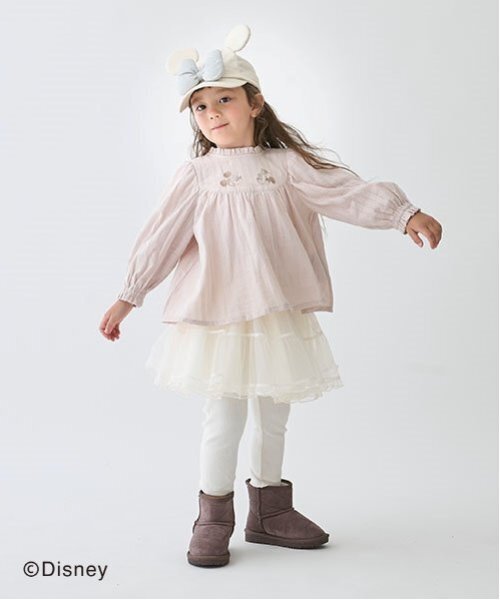 Disney（ディズニー）の「【Disney】刺しゅうチュニック（チュニック・キッズ・ライトグリーン/ライトピンク/ブルー・80ｃｍ/120cm/110cm/90cm/130cm/100cm）」の4枚目の写真