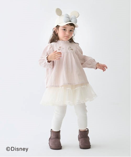 Disney（ディズニー）の「【Disney】刺しゅうチュニック（チュニック・キッズ・ライトグリーン/ライトピンク/ブルー・80ｃｍ/120cm/110cm/90cm/130cm/100cm）」の6枚目の写真