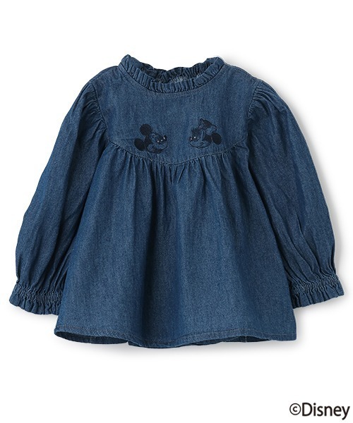 Disney（ディズニー）の「【Disney】刺しゅうチュニック（チュニック・キッズ・ライトグリーン/ライトピンク/ブルー・80ｃｍ/120cm/110cm/90cm/130cm/100cm）」の3枚目の写真