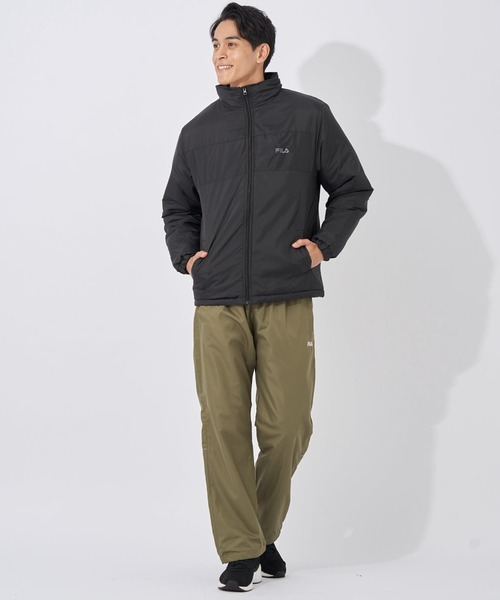 FILA（フィラ）の「【FILA/フィラ】軽量中綿ジャケット　スタンドブルゾン（ブルゾン・メンズ・ブラック/カーキ/トリコロール/ネイビー・LARGE/X-LARGE/MEDIUM）」の18枚目の写真