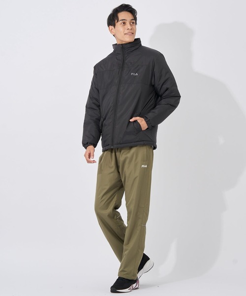 FILA（フィラ）の「【FILA/フィラ】軽量中綿ジャケット　スタンドブルゾン（ブルゾン・メンズ・ブラック/カーキ/トリコロール/ネイビー・LARGE/X-LARGE/MEDIUM）」の19枚目の写真