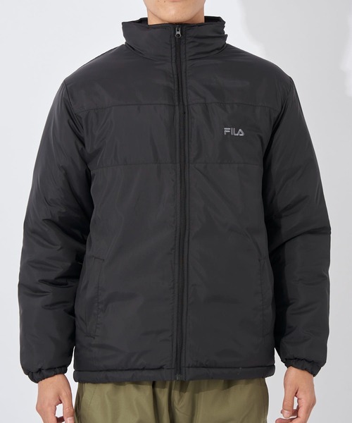 FILA（フィラ）の「【FILA/フィラ】軽量中綿ジャケット　スタンドブルゾン（ブルゾン・メンズ・ブラック/カーキ/トリコロール/ネイビー・LARGE/X-LARGE/MEDIUM）」の21枚目の写真