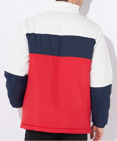 FILA（フィラ）の「【FILA/フィラ】軽量中綿ジャケット　スタンドブルゾン（ブルゾン・メンズ・ブラック/カーキ/トリコロール/ネイビー・LARGE/X-LARGE/MEDIUM）」の10枚目の写真