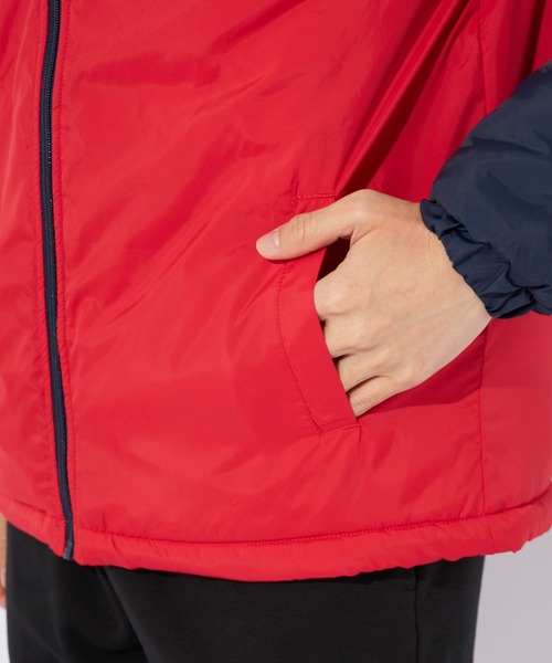 FILA（フィラ）の「【FILA/フィラ】軽量中綿ジャケット　スタンドブルゾン（ブルゾン・メンズ・ブラック/カーキ/トリコロール/ネイビー・LARGE/X-LARGE/MEDIUM）」の12枚目の写真