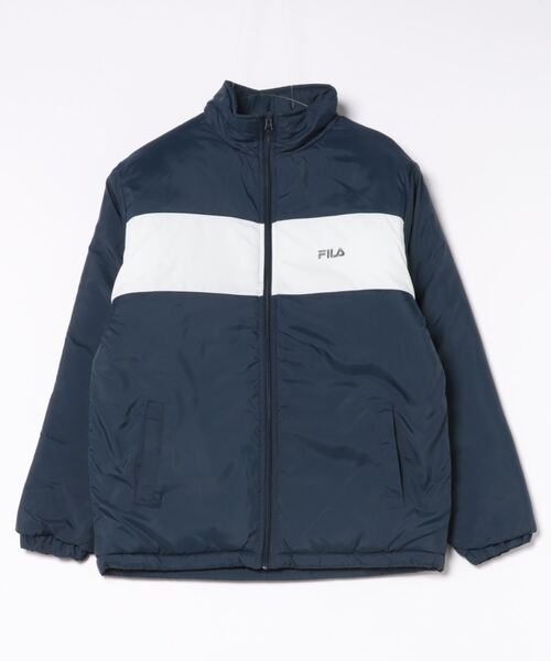 FILA（フィラ）の「【FILA/フィラ】軽量中綿ジャケット　スタンドブルゾン（ブルゾン・メンズ・ブラック/カーキ/トリコロール/ネイビー・LARGE/X-LARGE/MEDIUM）」の16枚目の写真