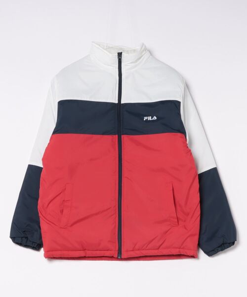 FILA（フィラ）の「【FILA/フィラ】軽量中綿ジャケット　スタンドブルゾン（ブルゾン・メンズ・ブラック/カーキ/トリコロール/ネイビー・LARGE/X-LARGE/MEDIUM）」の17枚目の写真