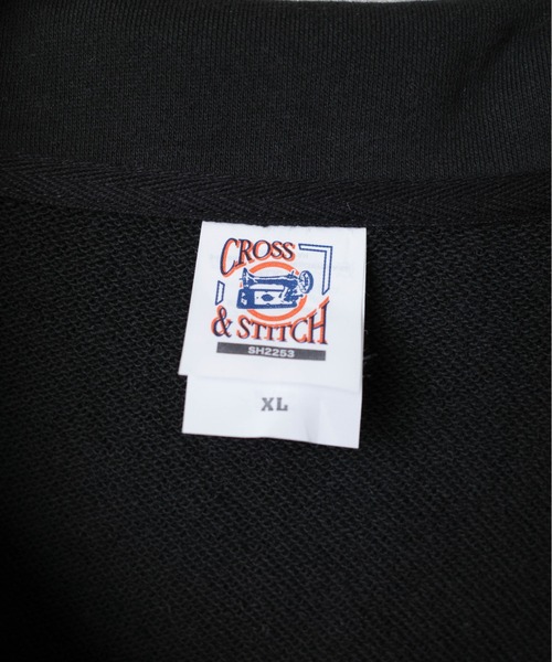 CROSS & STITCH(クロスステッチ)の「【FEW2】【CROSS & STITCH/クロスアンドステッチ】レギュラーウェイト ハーフジップ スウェットシャツ(スウェット・メンズ・ホワイト/ブラック/アッシュグレー・MEDIUM/LARGE/X-LARGE/XX-LARGE)」の12枚目の写真