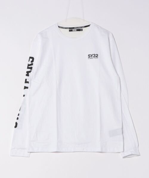 【セール】【SY32 by SWEET YEARS】ARM LOGO L/S TEE（Tシャツ/カットソー）｜SY32 by SWEET YEARS（エスワイサーティトゥバイスィートイヤーズ）
