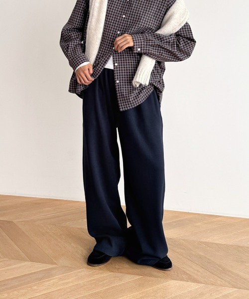 CANAL JEAN（キャナルジーン）の「El mar　裏起毛ワイドレッグスウェットパンツ（スウェットパンツ・レディース・グレー/ブラック/ネイビー/アイボリー・ONE SIZE）」の11枚目の写真