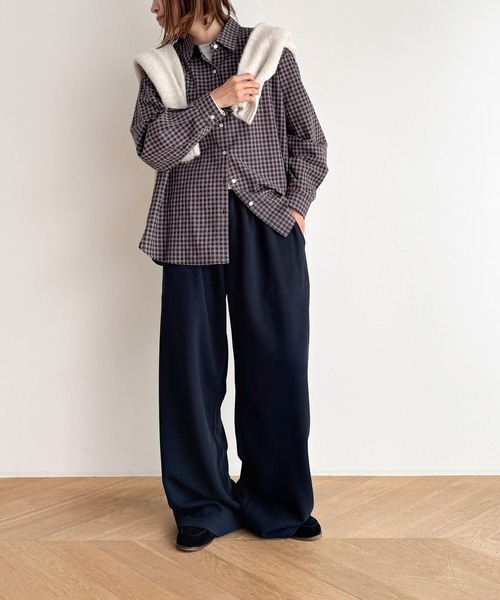 CANAL JEAN（キャナルジーン）の「El mar　裏起毛ワイドレッグスウェットパンツ（スウェットパンツ・レディース・グレー/ブラック/ネイビー/アイボリー・ONE SIZE）」の13枚目の写真