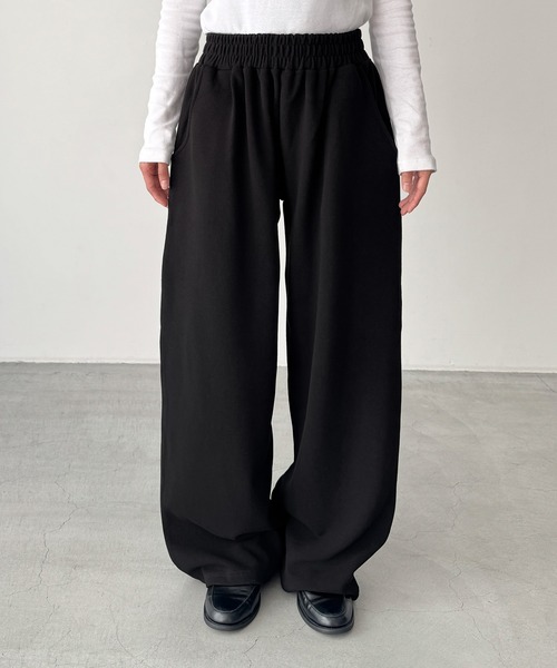 CANAL JEAN（キャナルジーン）の「El mar　裏起毛ワイドレッグスウェットパンツ（スウェットパンツ・レディース・グレー/ブラック/ネイビー/アイボリー・ONE SIZE）」の14枚目の写真