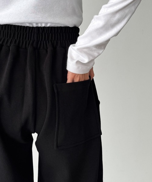 CANAL JEAN（キャナルジーン）の「El mar　裏起毛ワイドレッグスウェットパンツ（スウェットパンツ・レディース・グレー/ブラック/ネイビー/アイボリー・ONE SIZE）」の18枚目の写真