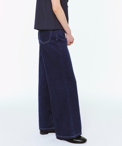 FEKETE（フェケテ）の「LOOSE WIDE DENIM / ワイドルーズデニム（デニムパンツ・レディース・ブルー/ライトブルー/インディゴブルー・SMALL/LARGE/MEDIUM）」の5枚目の写真