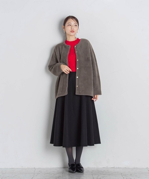 ❣️最終値下げ❣️定価42000円‼️最高級フェレット使用のレディースカーディガン ❣️最終値下げ❣️定価42000円‼️最高級フェレット使用の