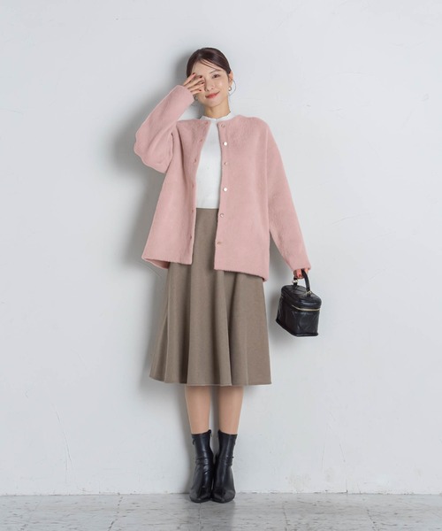 ❣️最終値下げ❣️定価42000円‼️最高級フェレット使用のレディースカーディガン ❣️最終値下げ❣️定価42000円‼️最高級フェレット使用の
