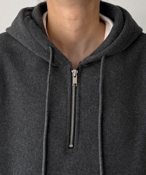 El mar フリースハーフジップパーカー（パーカー）｜CANAL JEAN