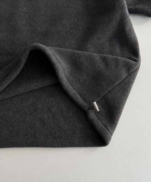 CANAL JEAN（キャナルジーン）の「El mar　フリースハーフジップパーカー（パーカー・レディース・チャコールグレー/グレー・ONE SIZE）」の14枚目の写真