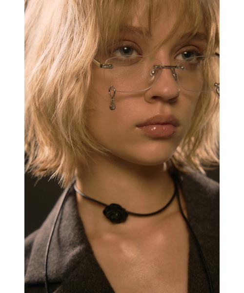 メガネピアスブラウン 再入荷】PIERCE DETAILS EYEWEAR ピアス ディティール アイ