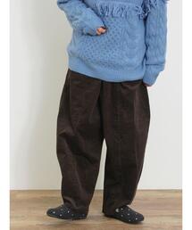 Samansa Mos2 | 細コールサスペンダー付ワイドパンツ(その他パンツ)