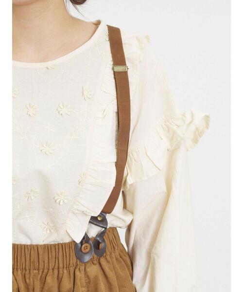 Samansa Mos2（サマンサ モスモス）の「細コールサスペンダー付ワイドパンツ（その他パンツ・レディース・カーキ/ベージュ/キャメル/ダークブラウン・F）」の19枚目の写真