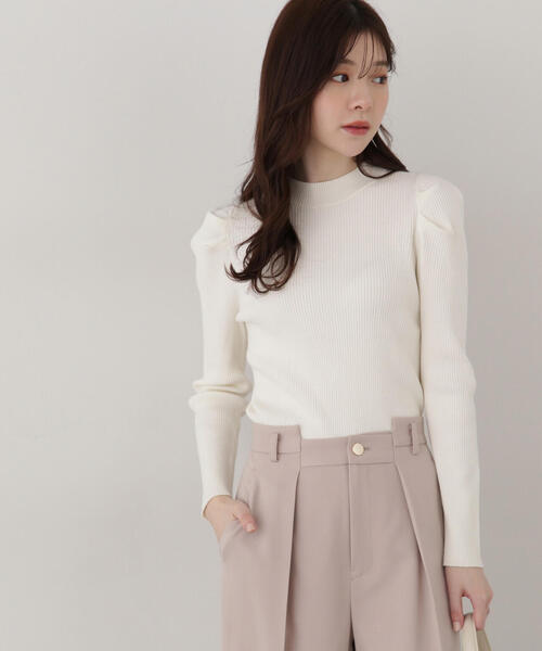 PROPORTION BODY DRESSING（プロポーションボディドレッシング）の「パワーショルダーニット / 1215170103（ニット/セーター・レディース・パープル/ホワイト系その他/ホワイト・FREE）」の22枚目の写真