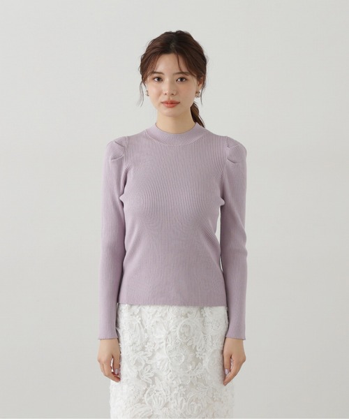 PROPORTION BODY DRESSING（プロポーションボディドレッシング）の「パワーショルダーニット / 1215170103（ニット/セーター・レディース・パープル/ホワイト系その他/ホワイト・FREE）」の15枚目の写真