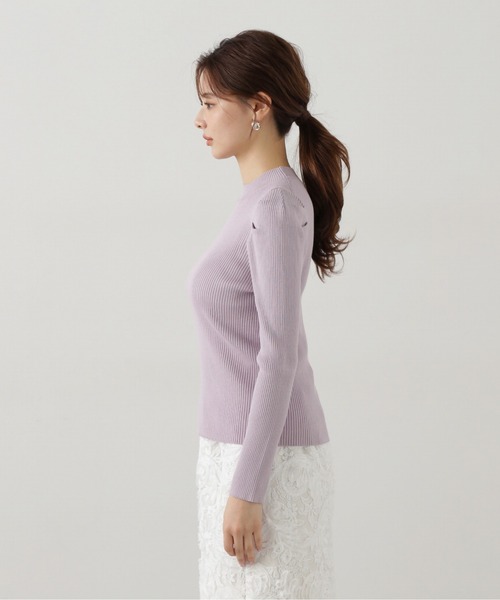 PROPORTION BODY DRESSING（プロポーションボディドレッシング）の「パワーショルダーニット / 1215170103（ニット/セーター・レディース・パープル/ホワイト系その他/ホワイト・FREE）」の16枚目の写真