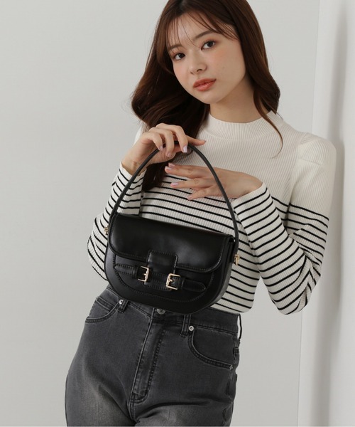 PROPORTION BODY DRESSING（プロポーションボディドレッシング）の「パワーショルダーニット / 1215170103（ニット/セーター・レディース・パープル/ホワイト系その他/ホワイト・FREE）」の6枚目の写真