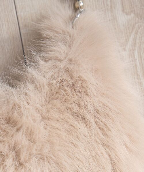 ems excite（エムズエキサイト）の「ファーバッグ（ショルダーバッグ・レディース・オフホワイト/ベージュ/ブラウン・ONE SIZE）」の18枚目の写真