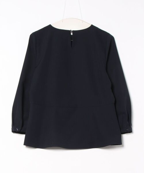 m.f.editorial（エムエフエディトリアル）の「【ストレッチ】m.f.エディトリアルレディース ペプラム プルオーバーブラウス 紺(セットアップ可能)（シャツ/ブラウス・レディース・ネイビー・MEDIUM/LARGE）」の8枚目の写真
