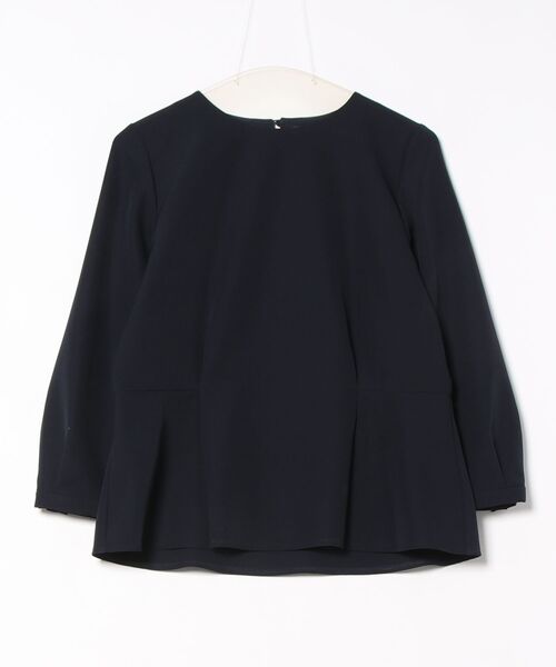 m.f.editorial（エムエフエディトリアル）の「【ストレッチ】m.f.エディトリアルレディース ペプラム プルオーバーブラウス 紺(セットアップ可能)（シャツ/ブラウス・レディース・ネイビー・MEDIUM/LARGE）」の9枚目の写真