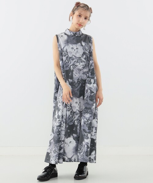 セール】【COLLABORATION】unoa / ノースリ ワンピース（ワンピース