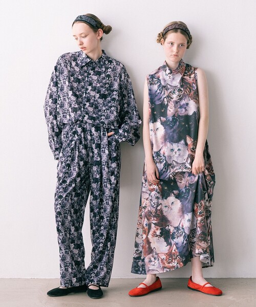 マミタス　mmts x unoaノースリ ワンピース 猫柄スカーフ靴下3点セット mmts（マミタス）【COLLABORATION】unoa / ソックス（レッグ